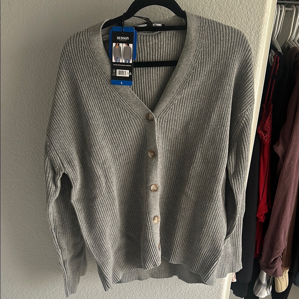 Hudson Gray Cardigan Sweater
